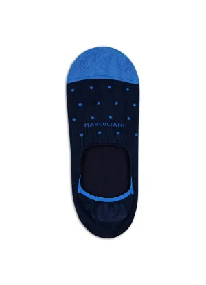 Calze fantasmini  invisible touch polka dot navy