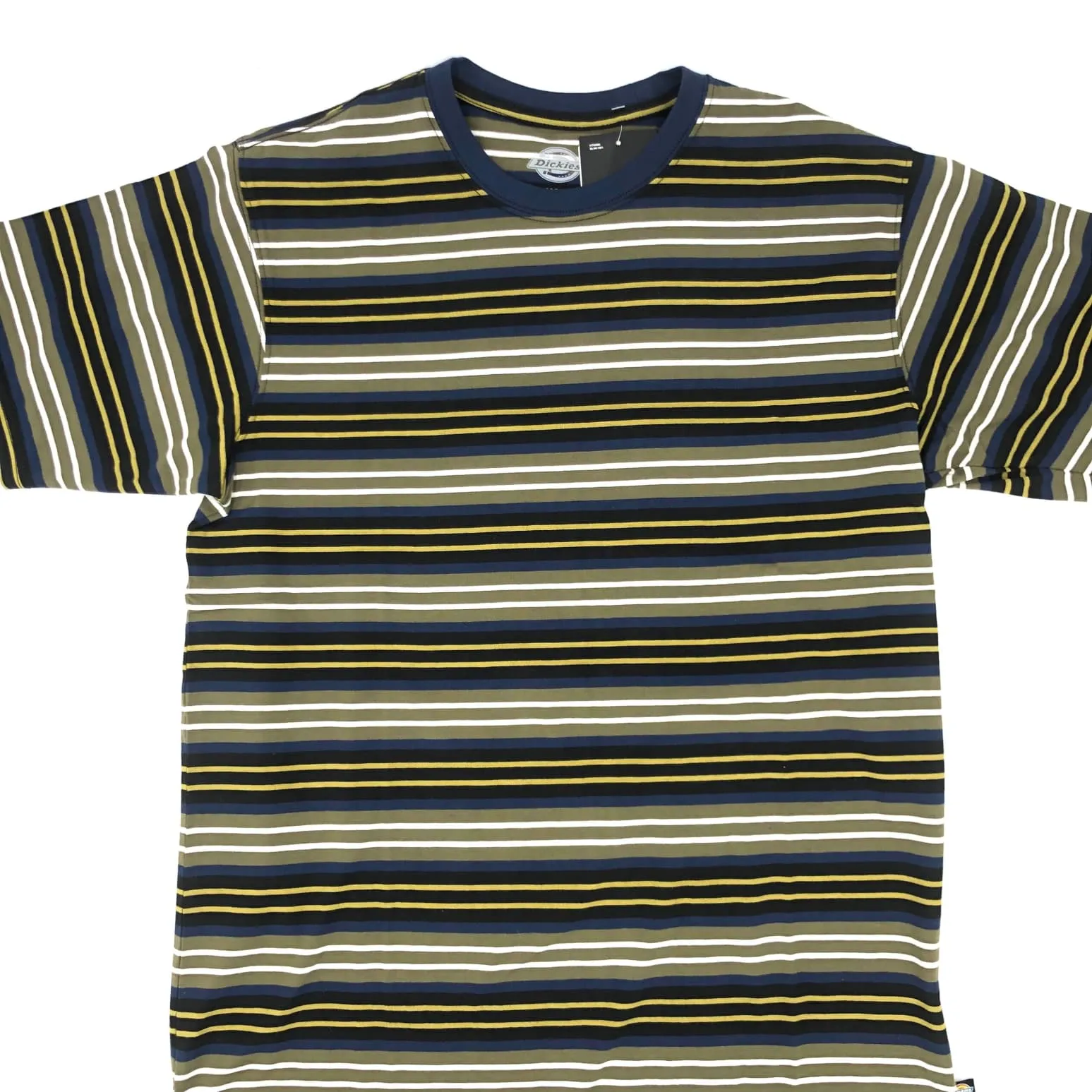 Dickies Knit Striped Tee Navy/Moss/White