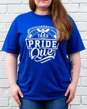 Take Pride in Your 'Que T-Shirt - Athletic Royal